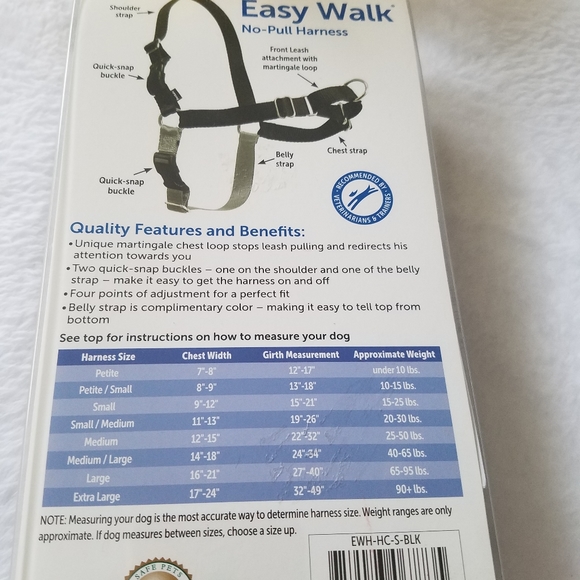 🆕️Easy Walk Nylon No Pull Dog Harness Size: S - Picture 3 of 7